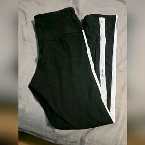 Victoria's Secret Pink black cotton leggings size medium
